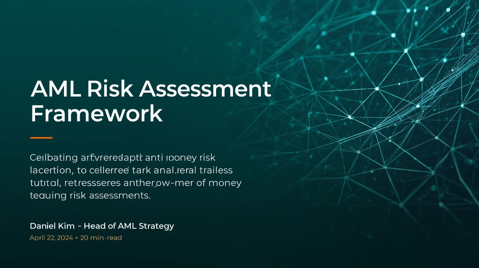 AML Risk Assessment Framework